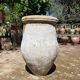 Ancient terracotta pottery jar