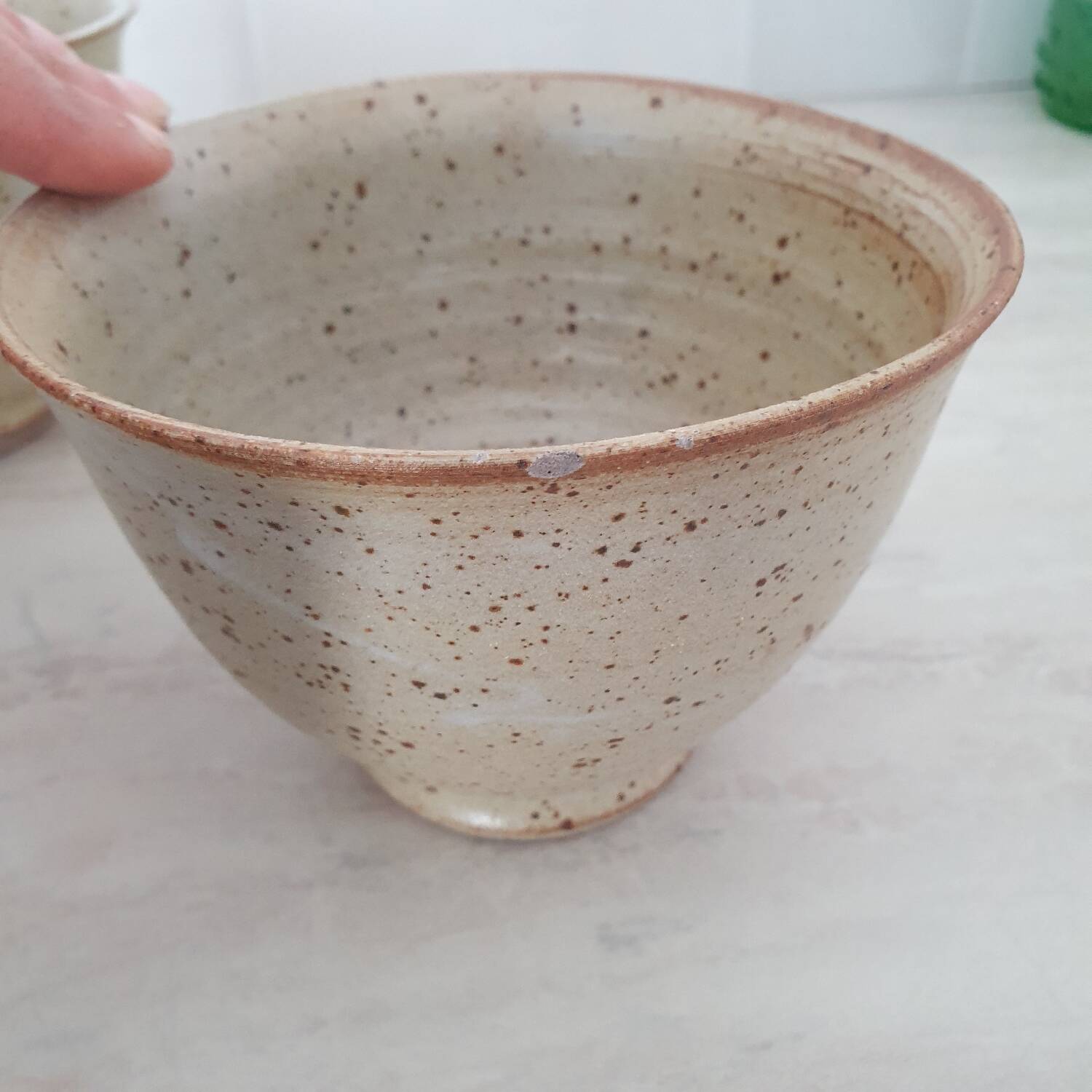 Set of 4 Large Pyrite Stone Bowls