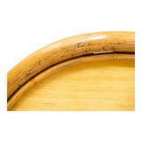 Art Deco bamboo wicker coffee table by Vivai del Sud, 1960s