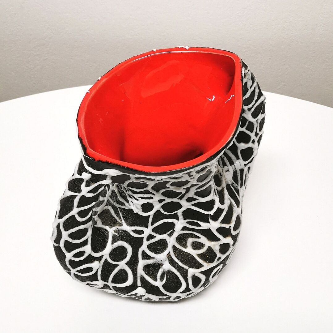 Vallauris 'spaghetti' ceramic vase