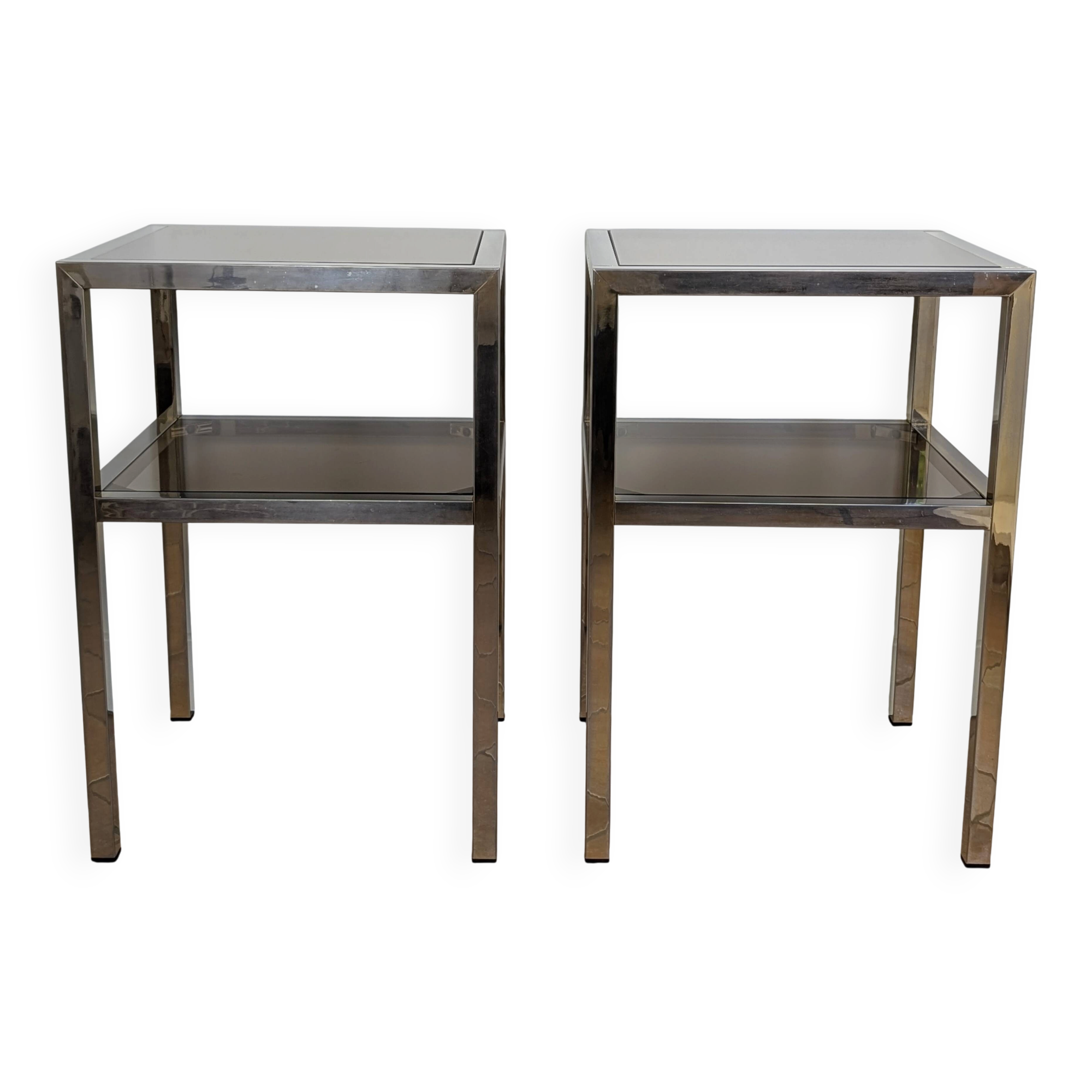 Chrome side tables/occasional tables