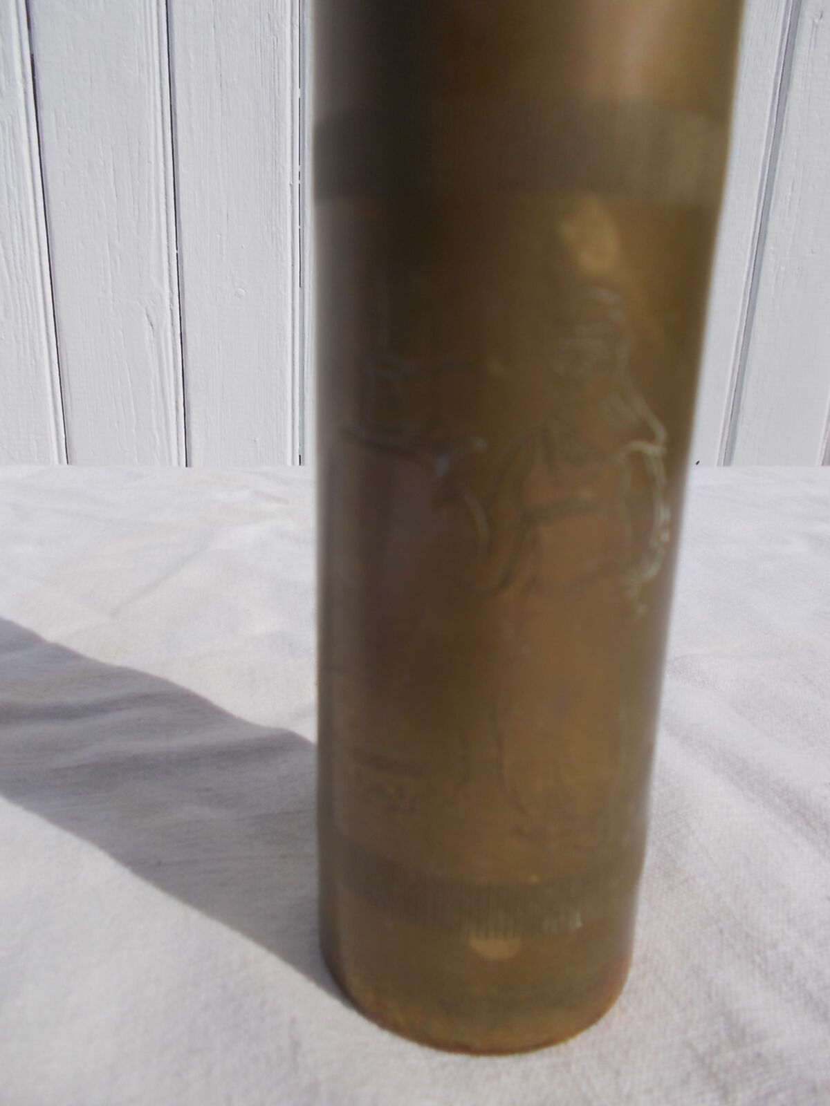 Oriental brass pepper mill