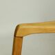 Fauteuil en bois original du milieu du siècle chaise en bois moderne J. Jiroutek design 1970 crabe rouge homard tissus salon fauteuil longue chaise rétro