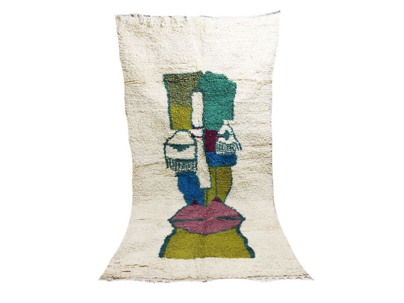 Colorful Berber carpet 264 X 138 CM