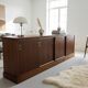 Large double-sided modernist sideboard in oak – 250 cm
