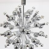 Grand Sputnik chrome chandelier in space style by Cosack, Germany, 1970s.