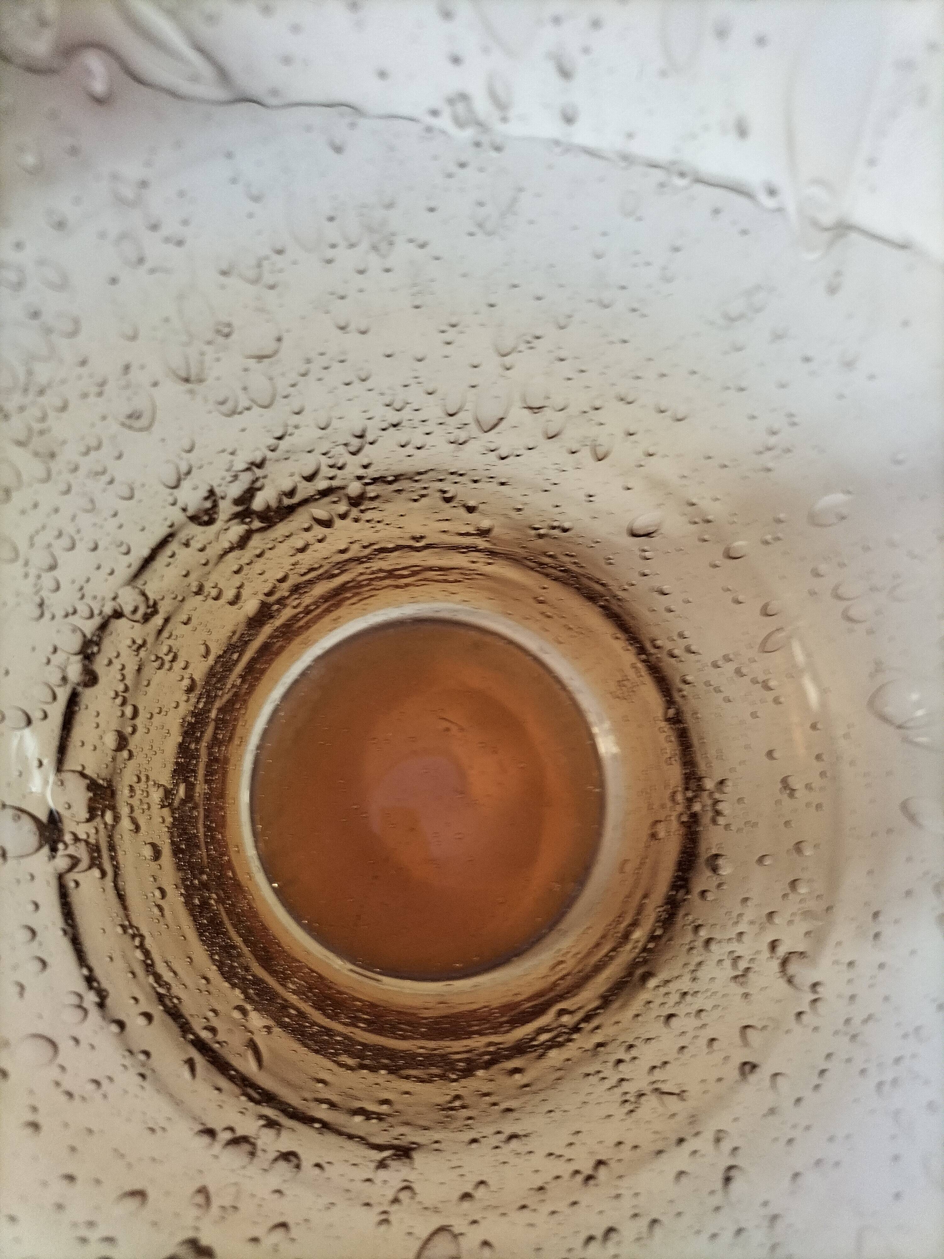 Grand vase verre bullé