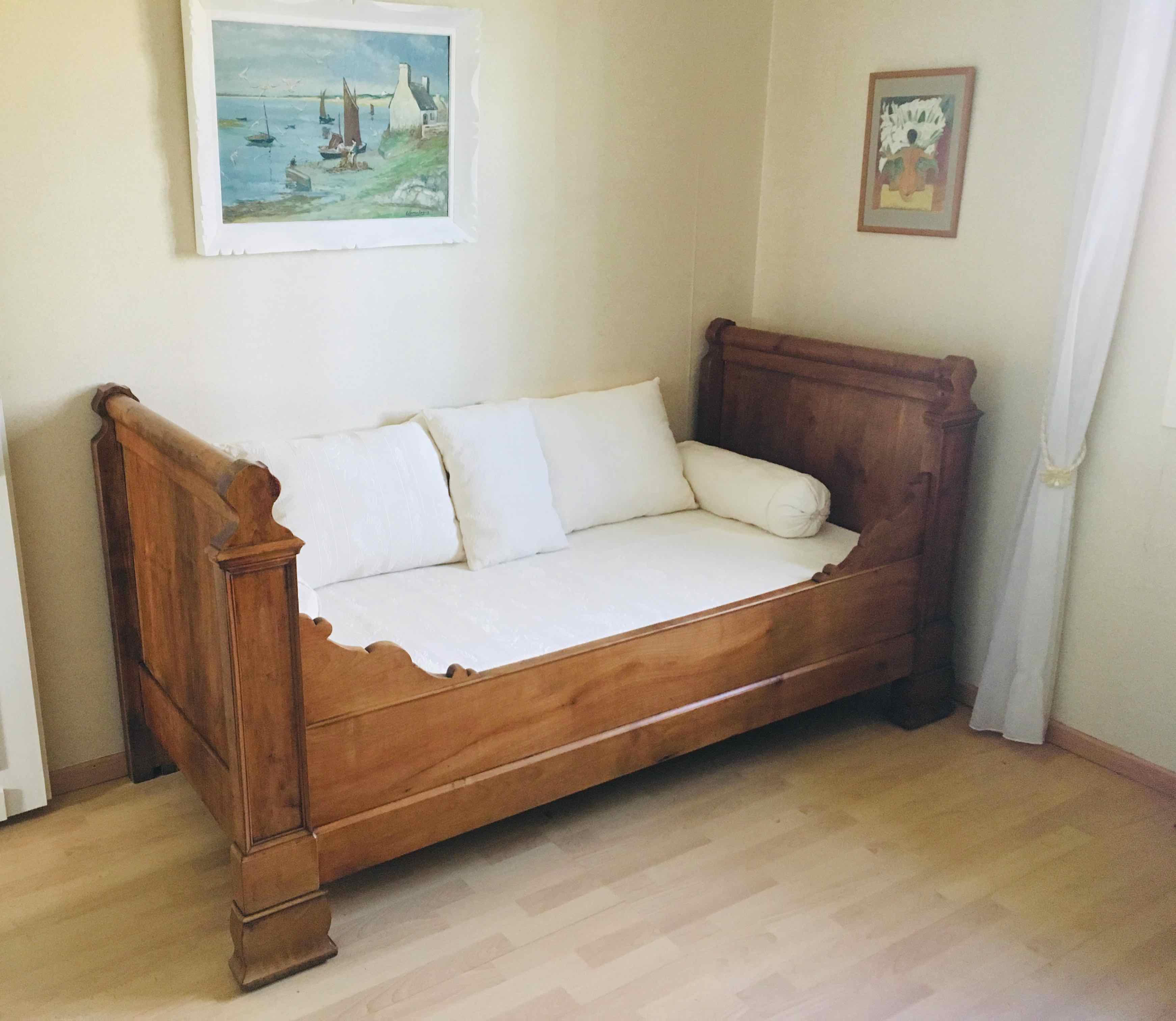 Solid cherry boat bed