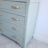 Green art deco dresser