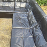 Incanto Italy modular corner sofa in brown leather