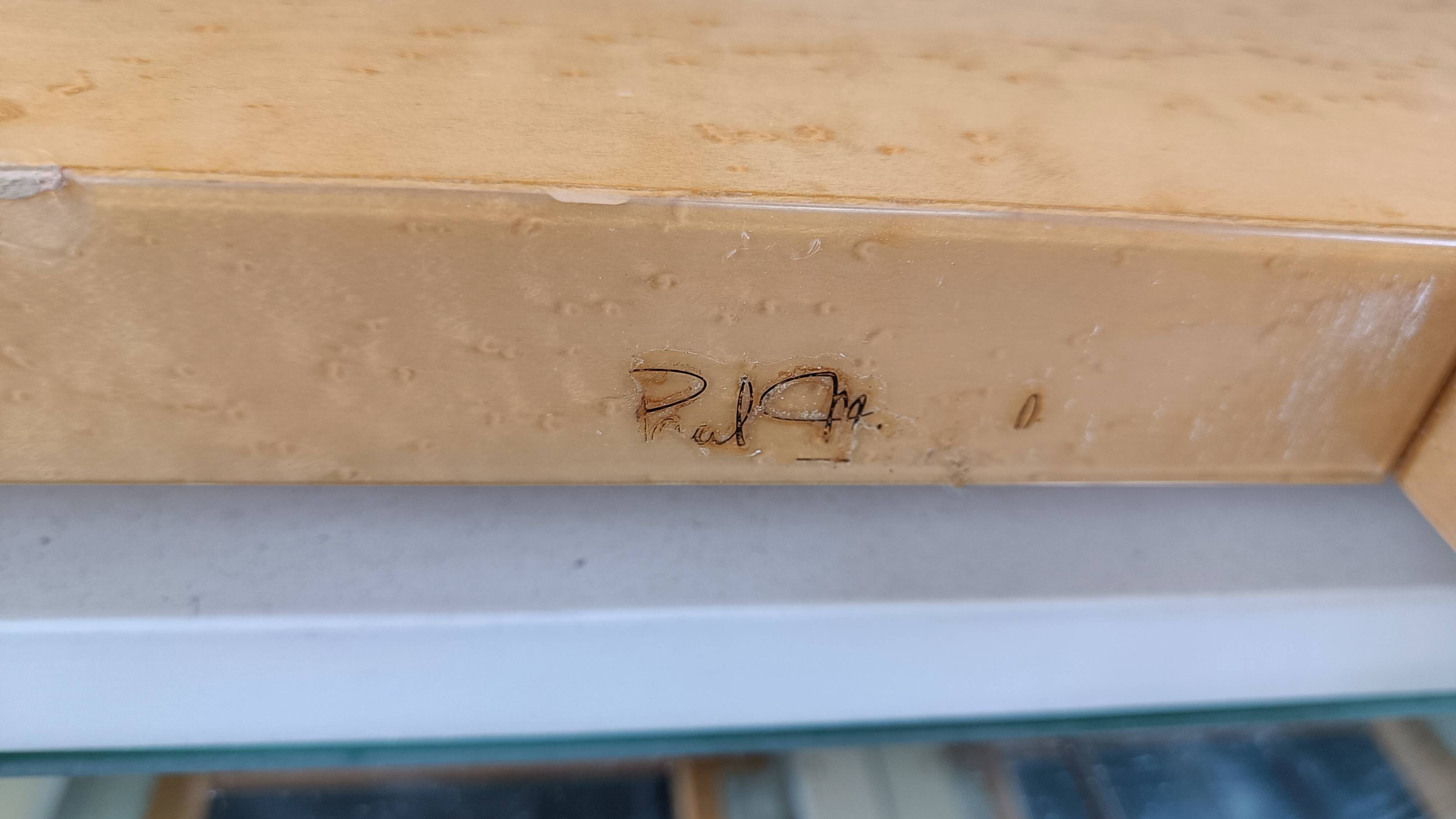 Vintage ash wood coffee table by Paul Michel, 1970s