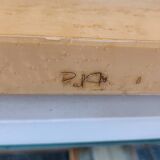 Vintage ash wood coffee table by Paul Michel, 1970s