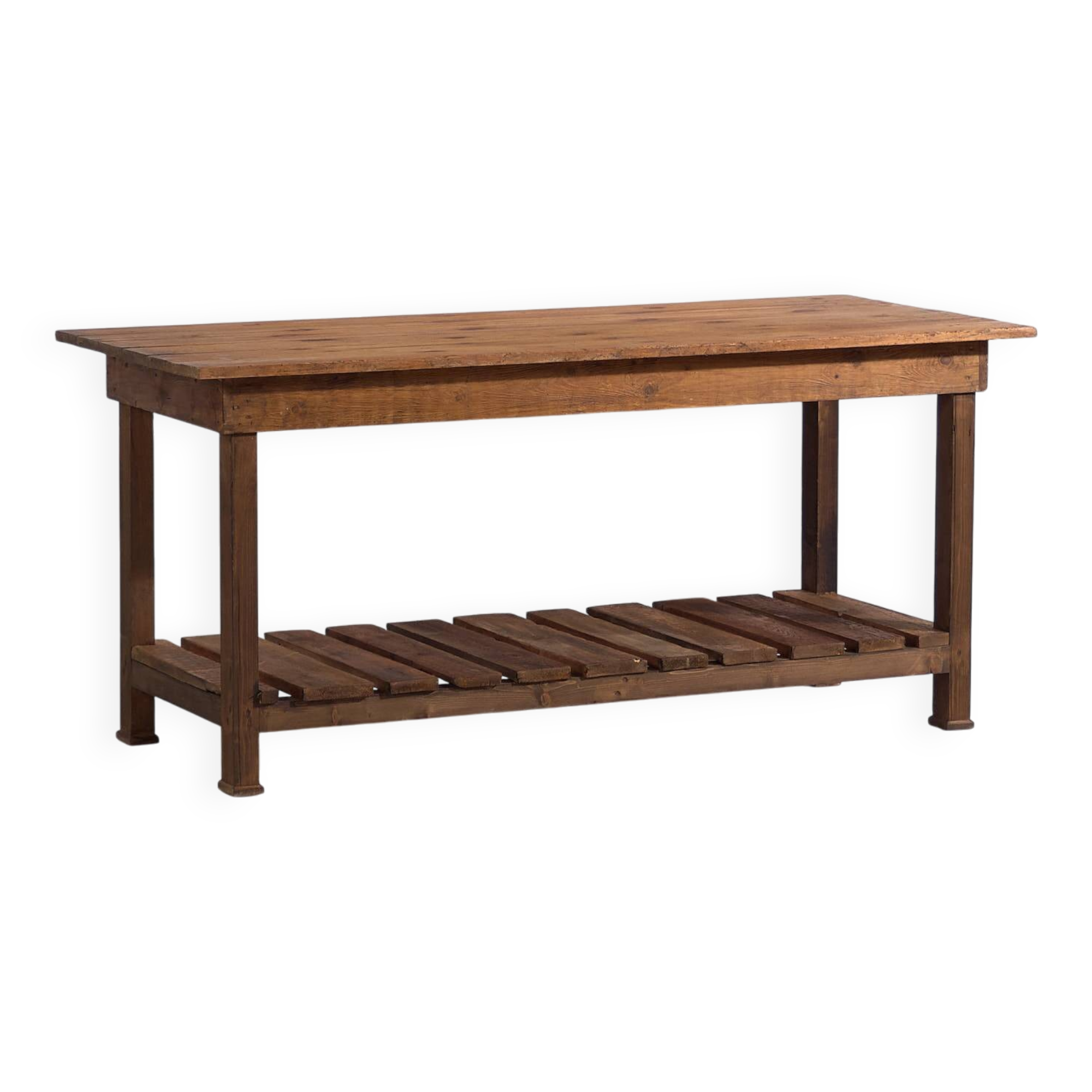 Antique solid wood kitchen island (c.1920) #5