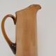 Art Czech glass pitcher, by Glasswork Novy Bor, 1950s