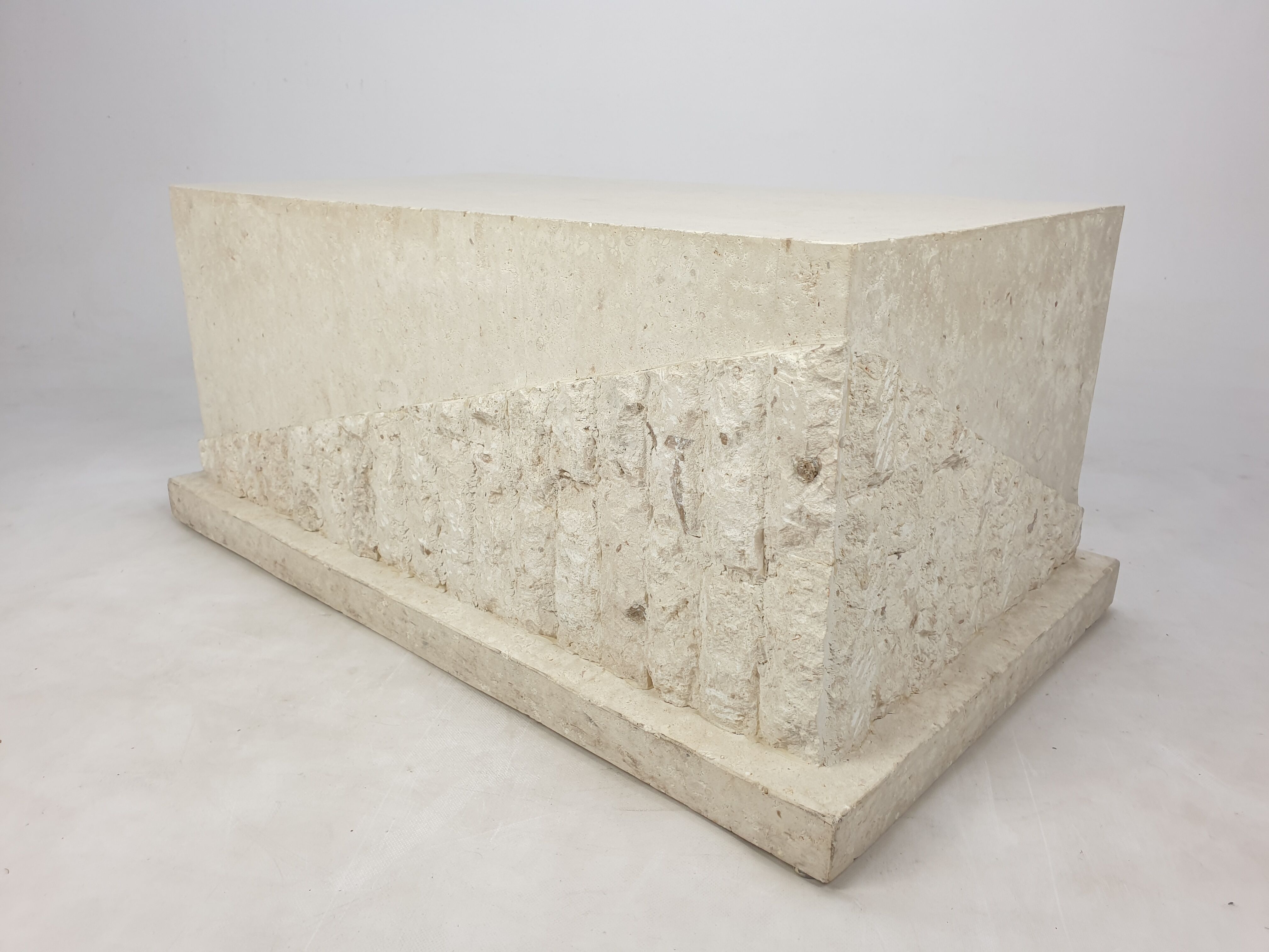 Magnussen Ponte Mactan Stone Coffee Table, 1980s