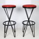 2 Tabourets Thonet 1950