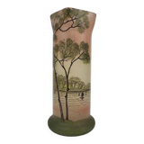 Legras Enameled Glass Vase, 1900s