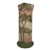Legras Enameled Glass Vase, 1900s
