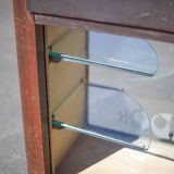 Store window counter, art deco showcase counter, collection showcase, interior decoration