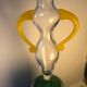 Glass bust of a woman by Kjell Engman 1990