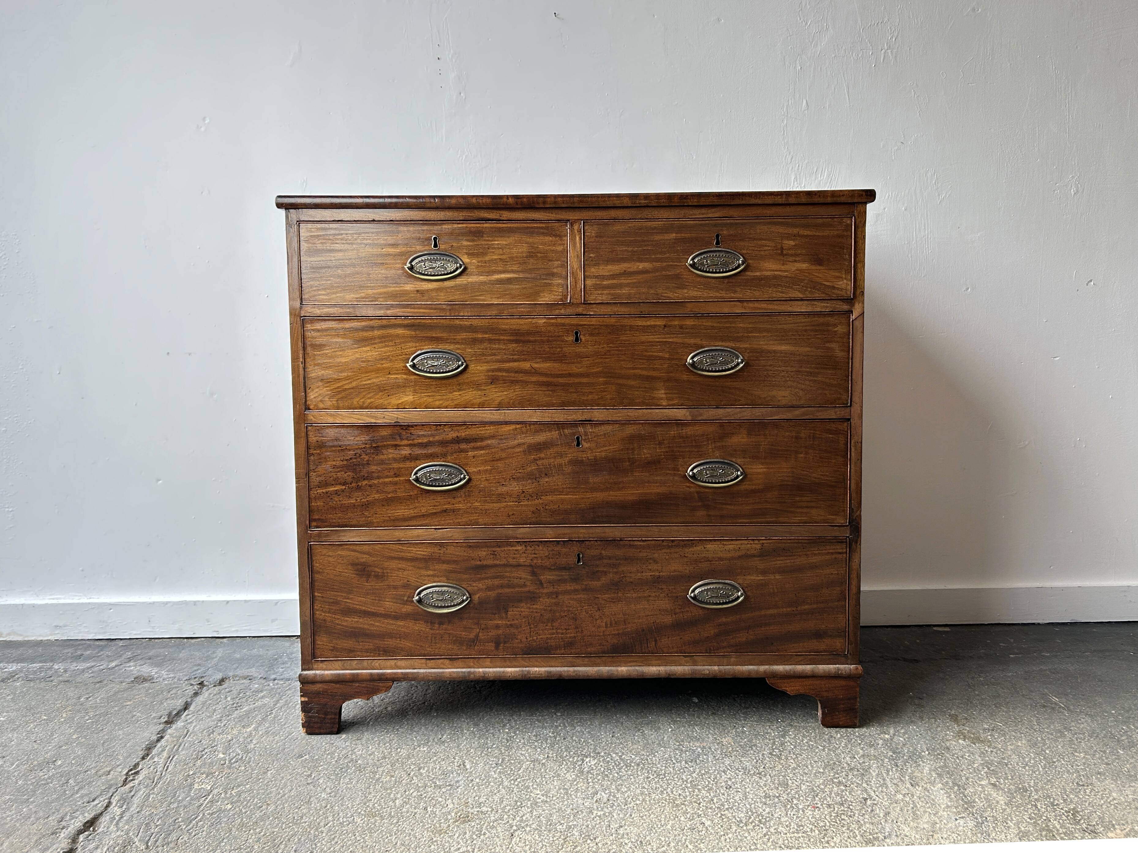 Antique Georgian mahogany two over three chest of drawers 1820–1840