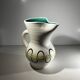 Andre baud for vallauris, ceramic jug and 6 glasses set, ca 1960