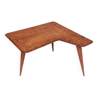 Vintage Irregular Shaped Wood Veneer Coffee Table , Italy