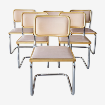 Série de 6 chaises Marcel Breuer B32