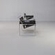 Marcel Breuer “wassily’ B3 chairs black leather for Gavina set/2