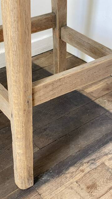 Vintage Oak Workbench Stool