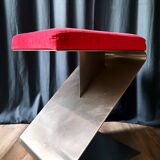 70s folded stainless steel stool