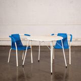 Perforated metal garden table