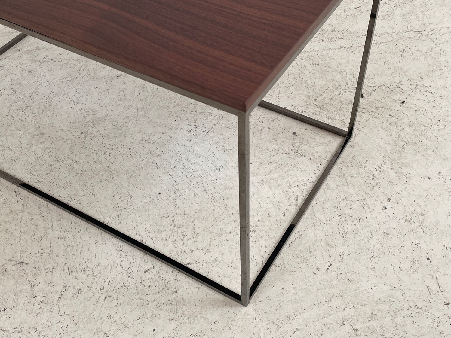 Contemporary teak side table or end table