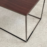 Contemporary teak side table or end table