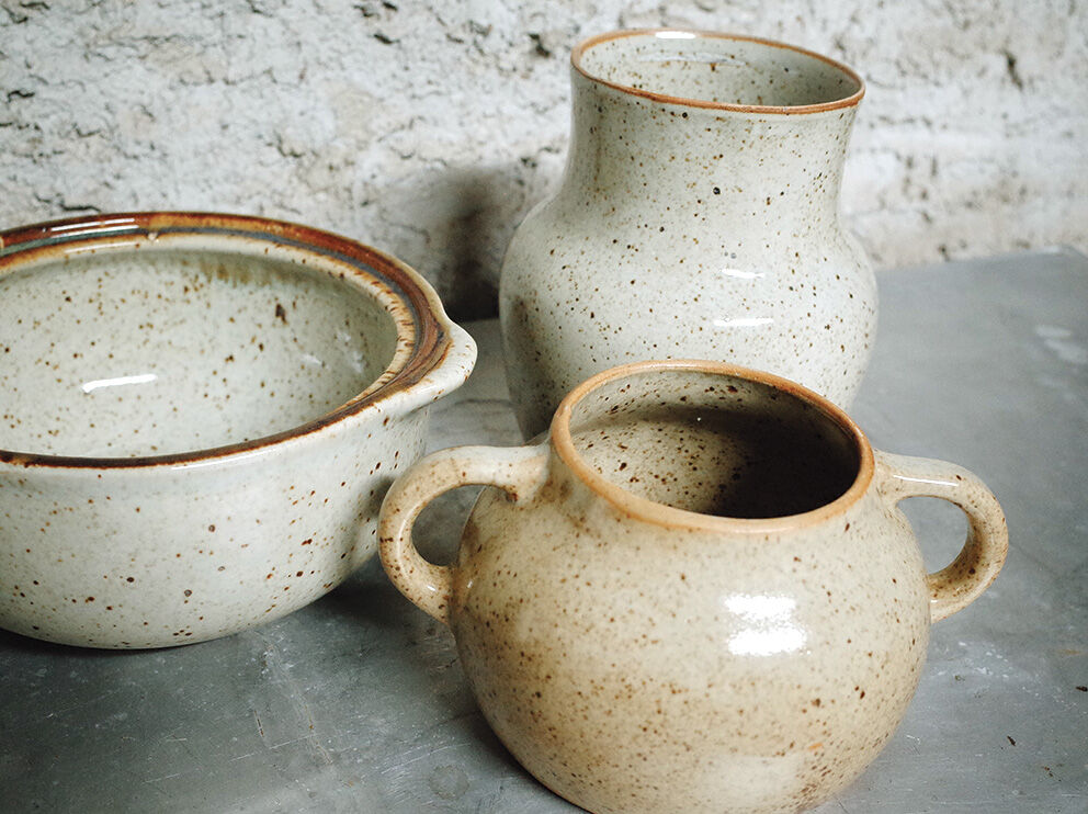 Ceramic covered pot of Vallauris