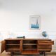 Vintage Scandinavian teak row