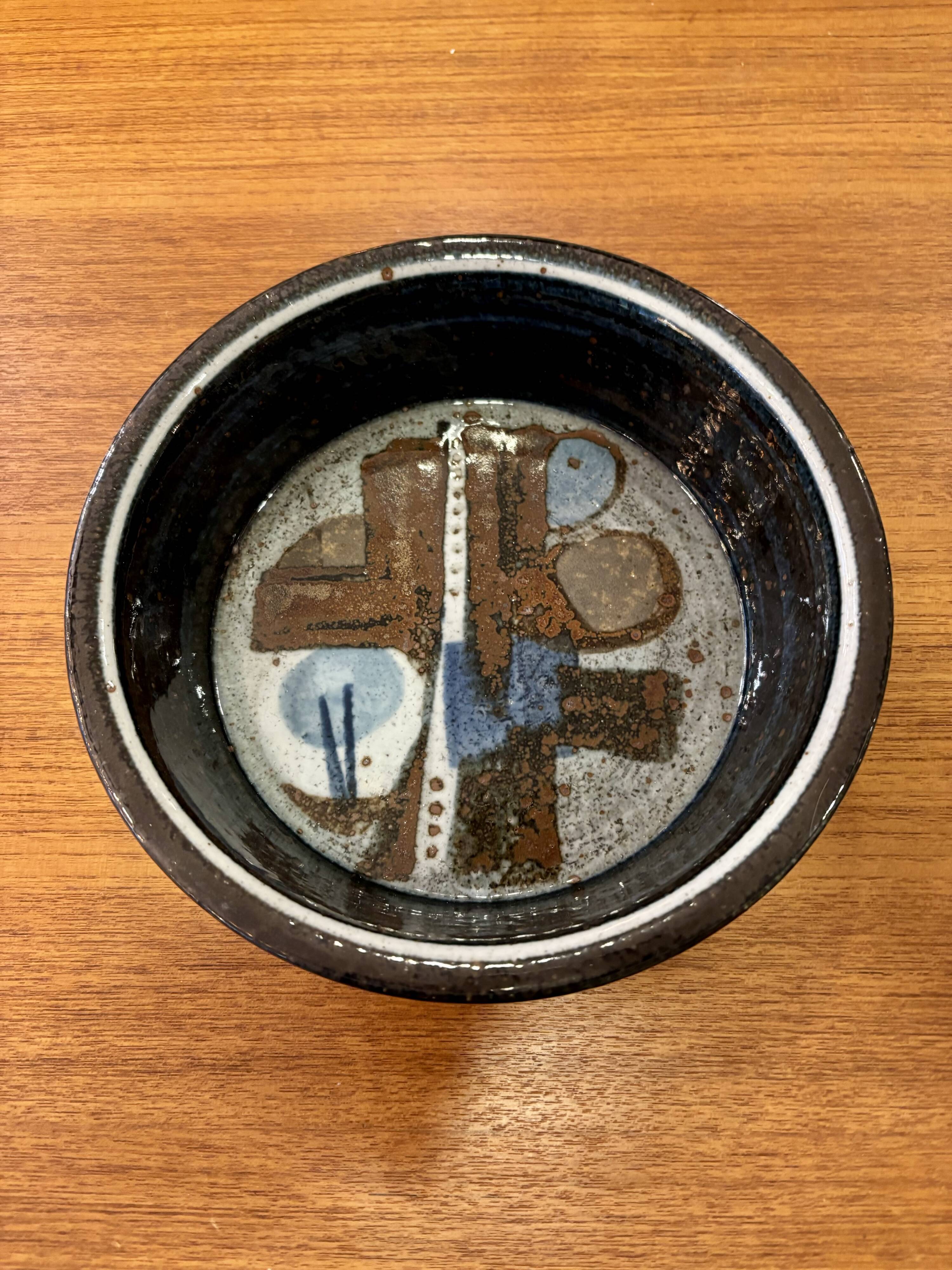 Bol / Plat Céramique d'art - Drejargruppen, Rörstrand, Suède, 1976