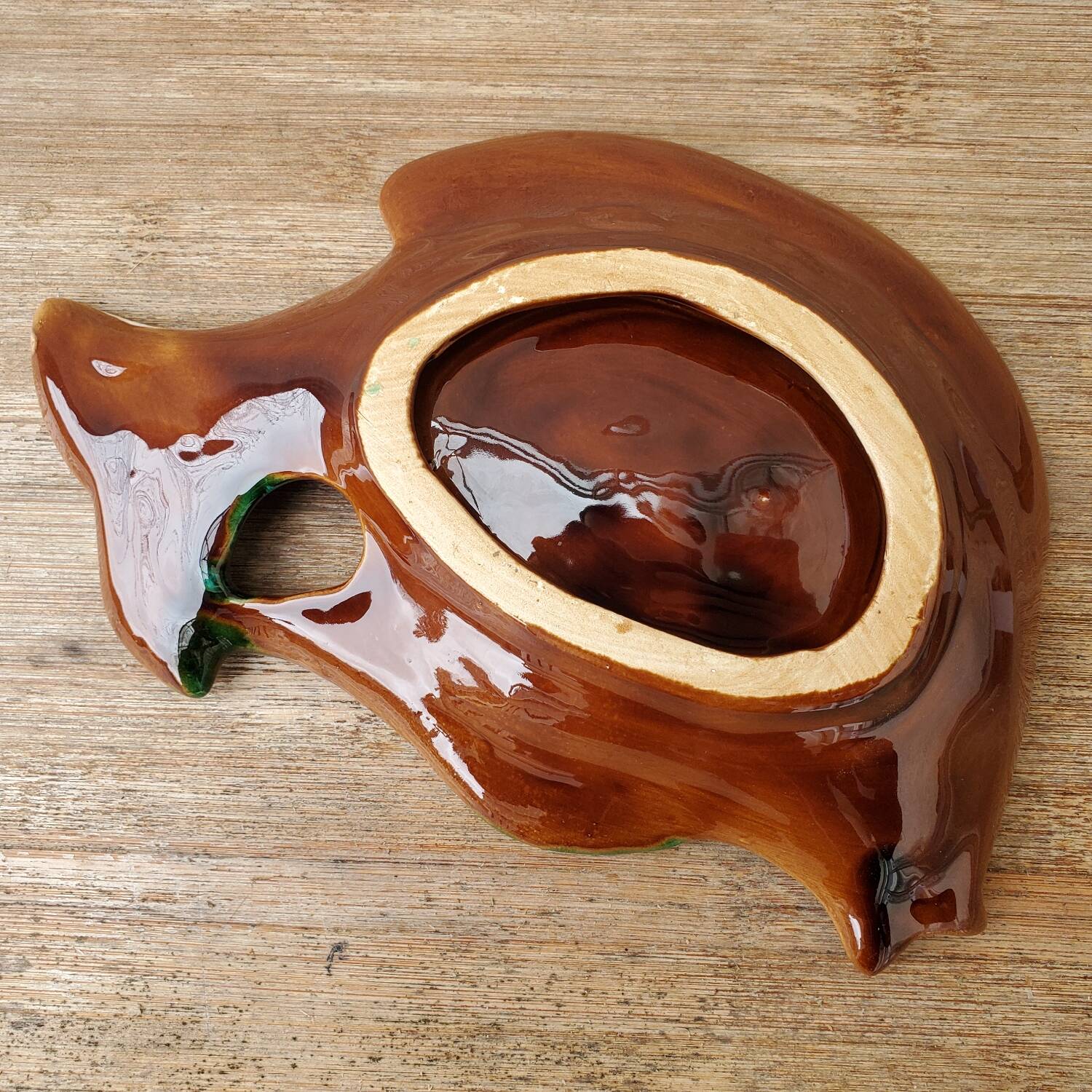 Vintage ceramic fish pocket