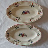 Lot de 2 raviers Sarreguemines Agreste