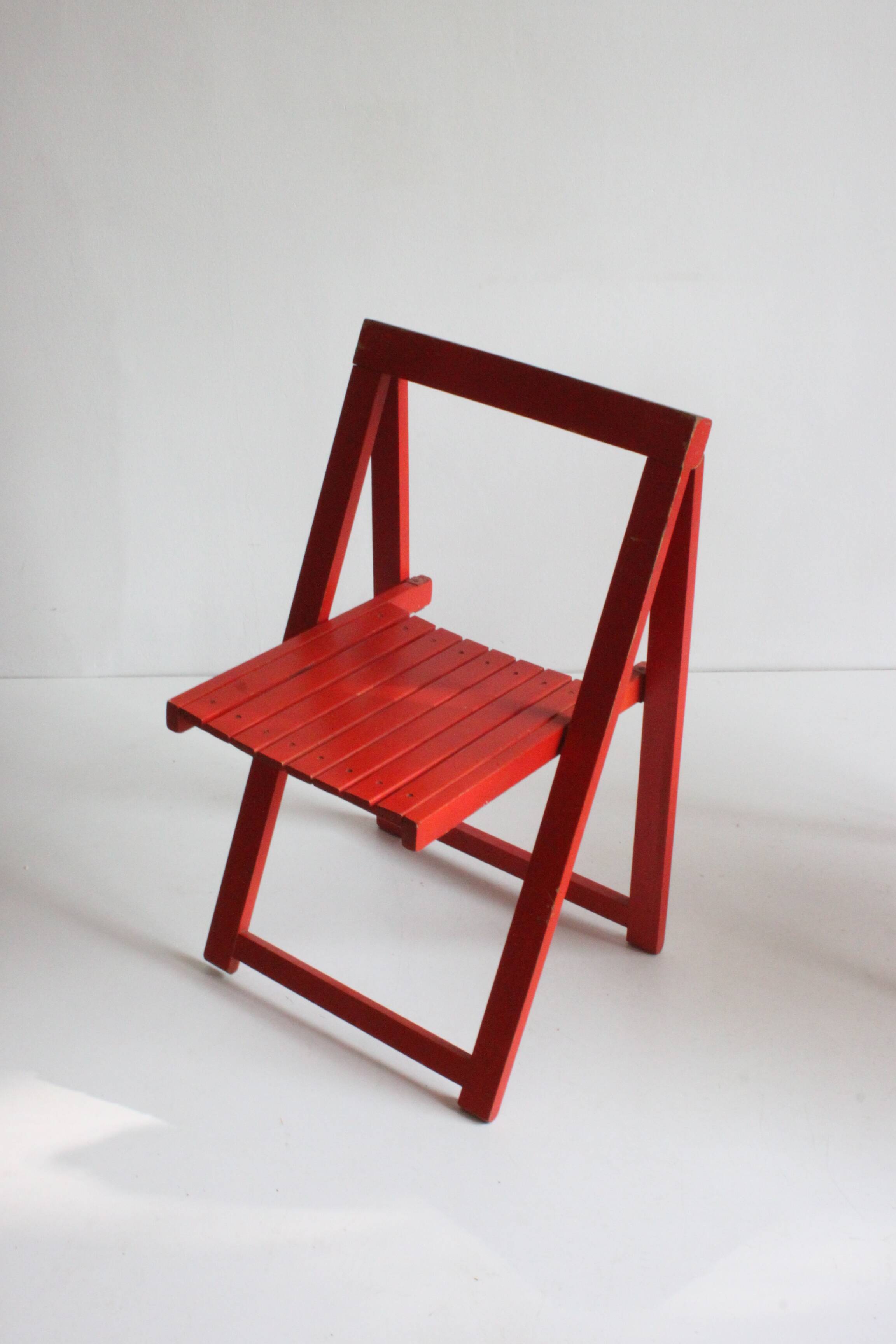 Vintage wooden folding chairs 1960s