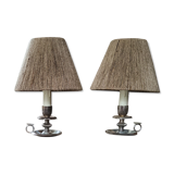 Pair of candlestick lamps