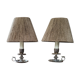 Paire de lampes bougeoirs