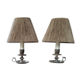 Paire de lampes bougeoirs