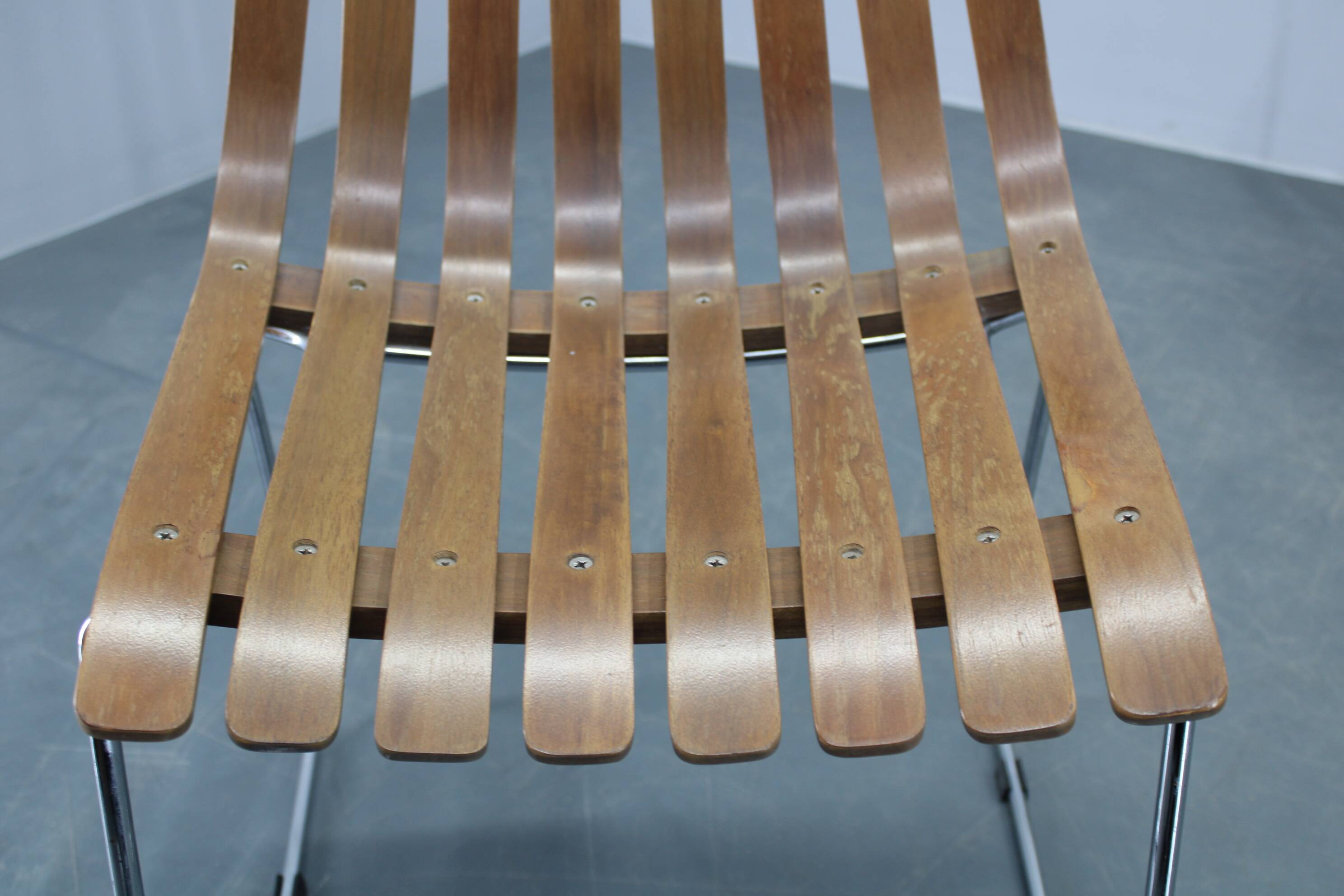 1980s Set of Six Scandinavian Teak Dining Chairs