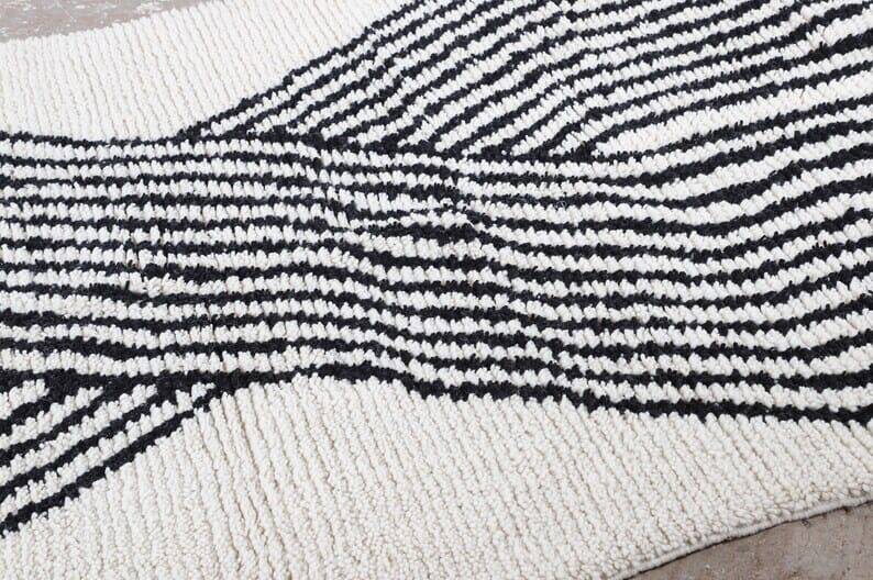 Beni Ourain rug - handmade carpet - traditional 250/150 cm