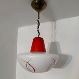 Opaline chandelier from the 60s