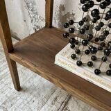 Oak spindle leg console