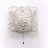 Wall lamp of frosted glass, 1960 Germany