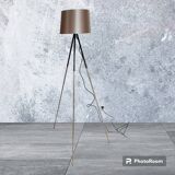 Reading floor lamp on black tripod tripod Christian Ghion style