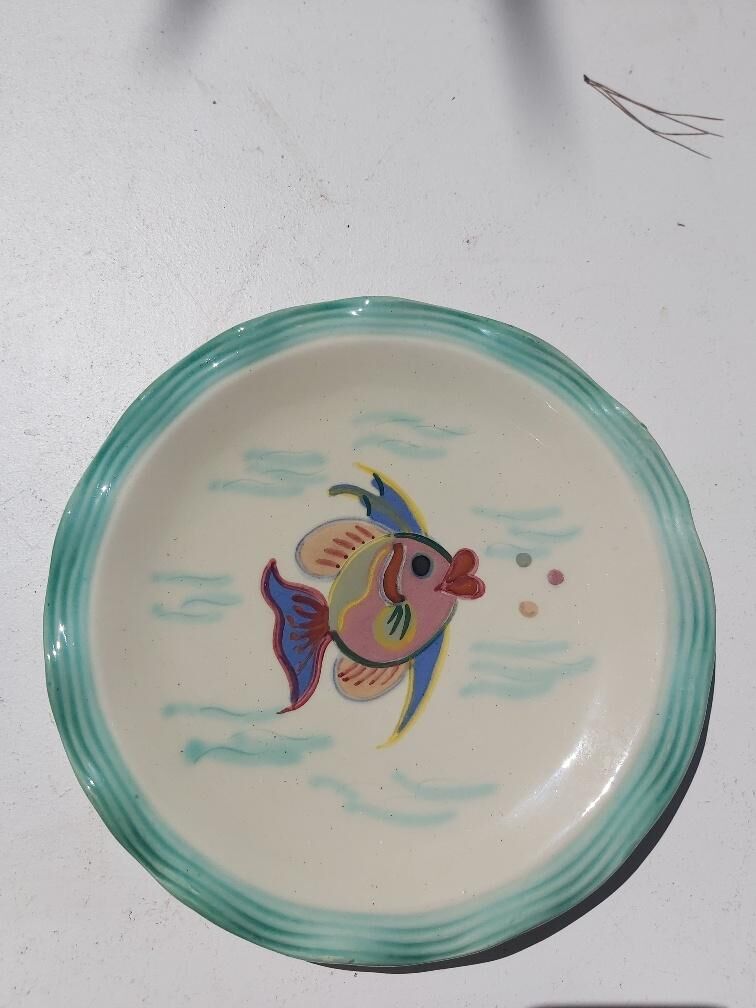 3 plates Cérenne Vallauris Les Pisces